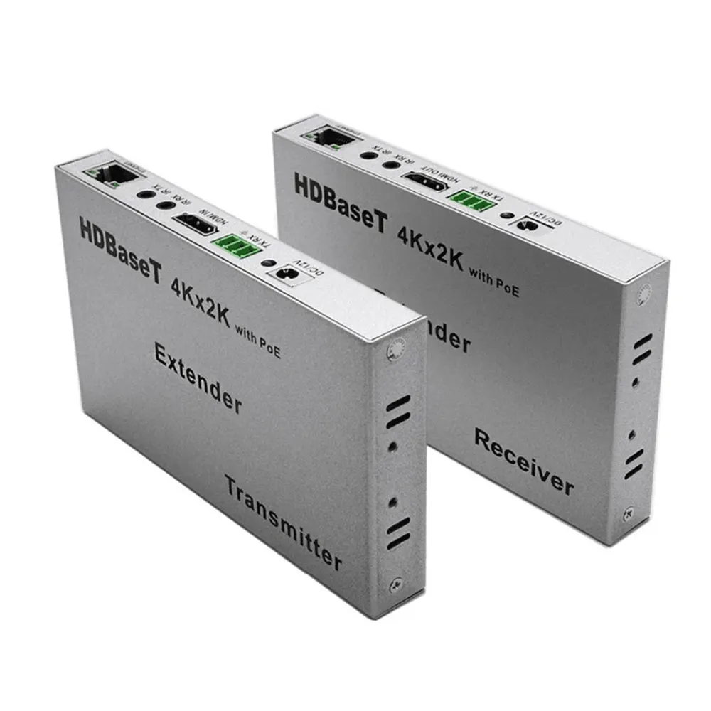 [CLEARANCE] ArgoX 4K HDMI 1.4 HDBaseT Extender Transmitter and Receiver Set with 100m Range, 3D Video Support, RJ45 Ethernet PoE, IR Remote Control, and RS232 Serial Port | HDES07