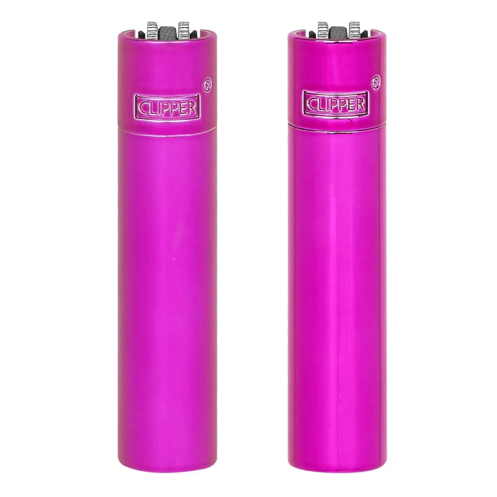 Clipper Metal Lighter - Sparkling Fuchsia