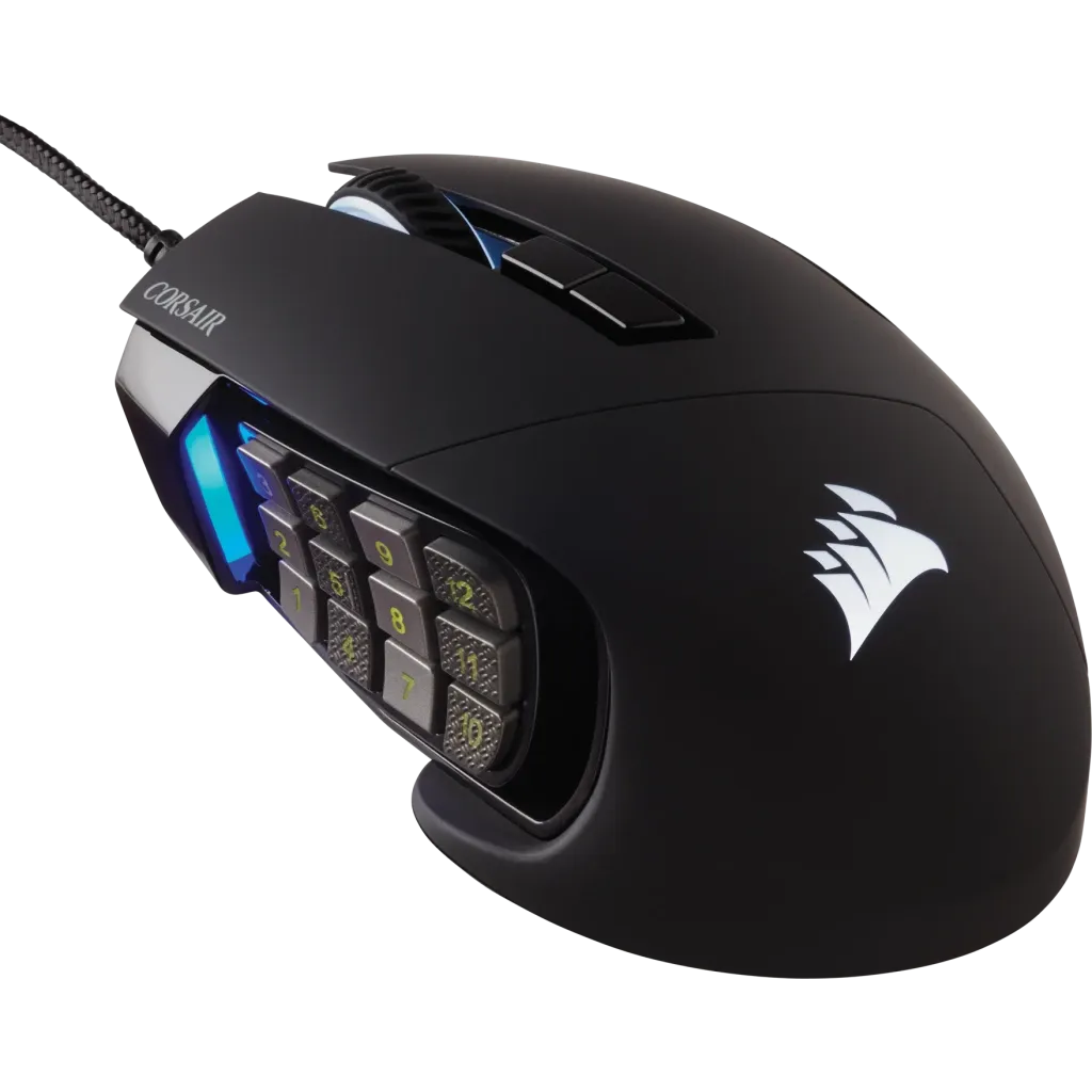 【優惠價】Corsair SCIMITAR RGB ELITE Optical MOBA/MMO Gaming Mouse - Black 黑色 CH-9304211-AP