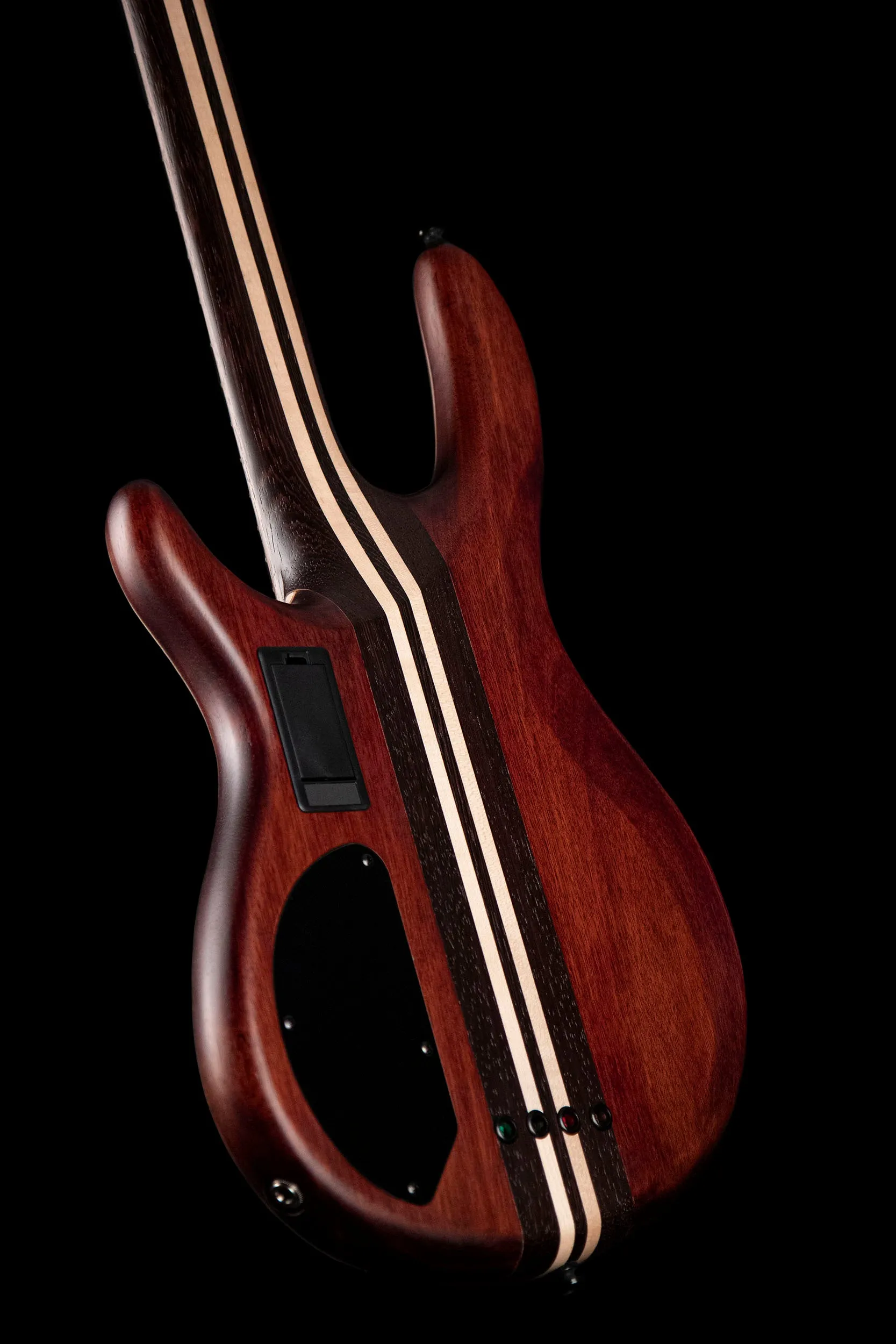 Cort Artisan Series A4ULTRAENB Ultra Ash Bass Guitar, Etched Natural Black With Hardshell Case