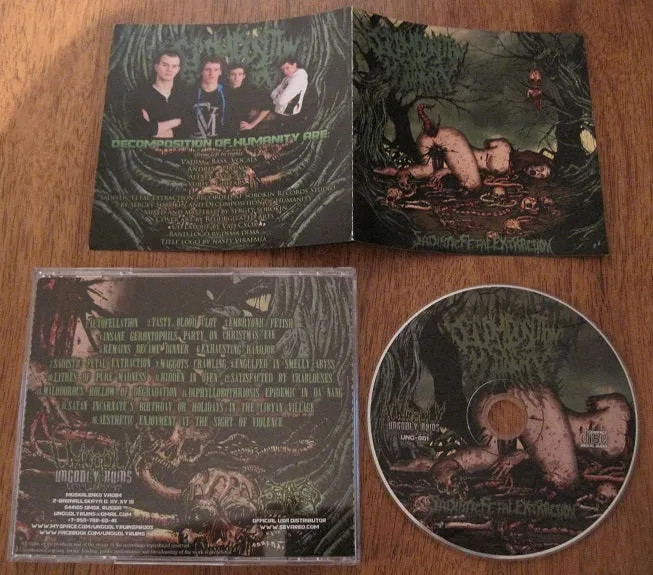 DECOMPOSITION OF HUMANITY - Sadistic Fetal Extraction CD