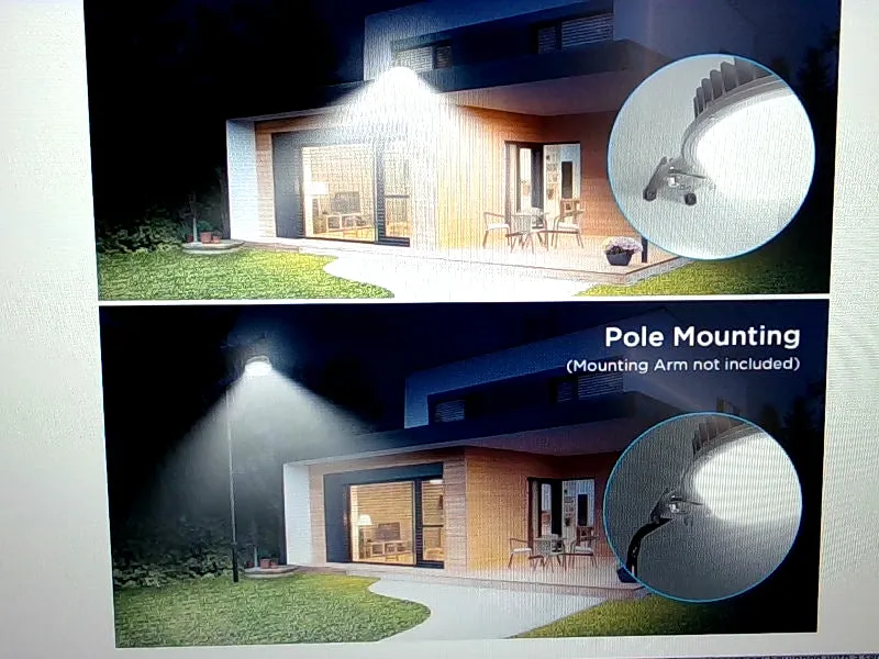 Deerdance Grey Outdoor Security Flood Light for Home Safety