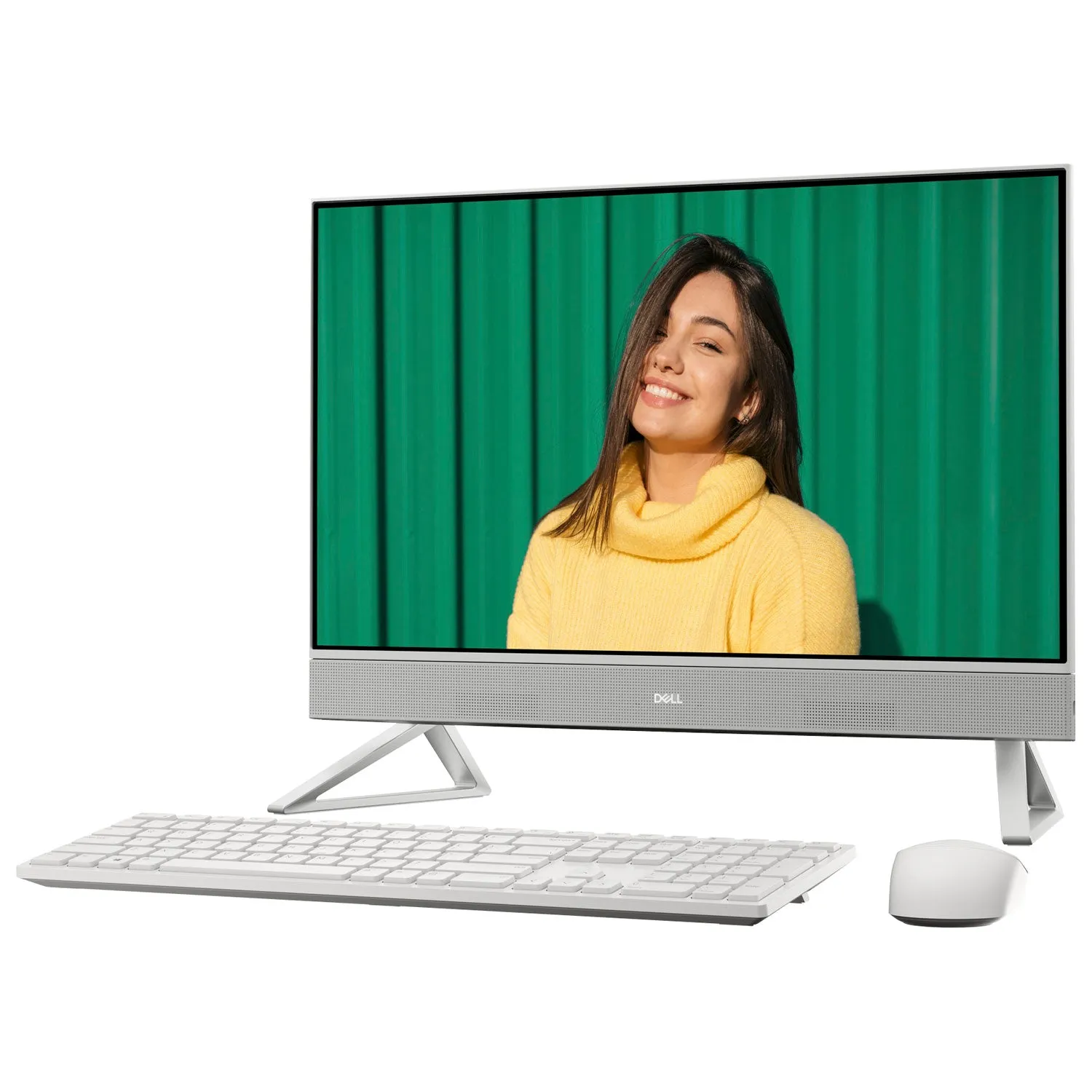 Dell Inspiron 24" All-in-One PC - White (AMD Ryzen 5 5625U/512GB SSD/12GB RAM/Windows 11) - English