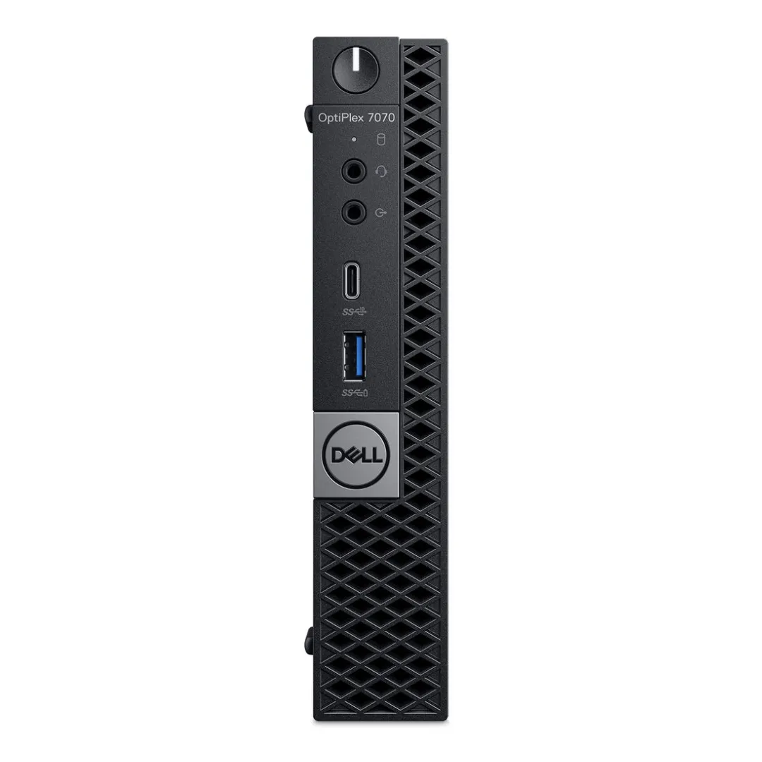 Dell OptiPlex 7070, Micro Desktop Bundled with 24" Monitor, Intel Core i5-9500T, 2.0GHz, 16GB RAM, 256GB M2 NVMe SSD, Windows 11 Pro, Grade-A Refurbished