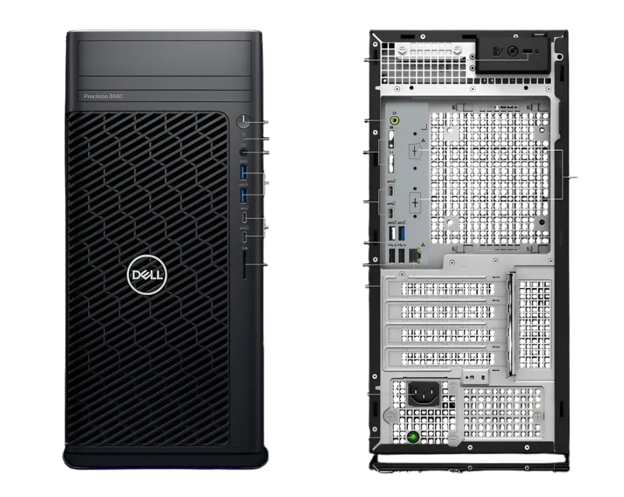 Dell Precision 3680 Tower Workstation, Intel i7-14700, 2.10GHz, 16GB RAM, 512GB SSD, W11P - NVY8C