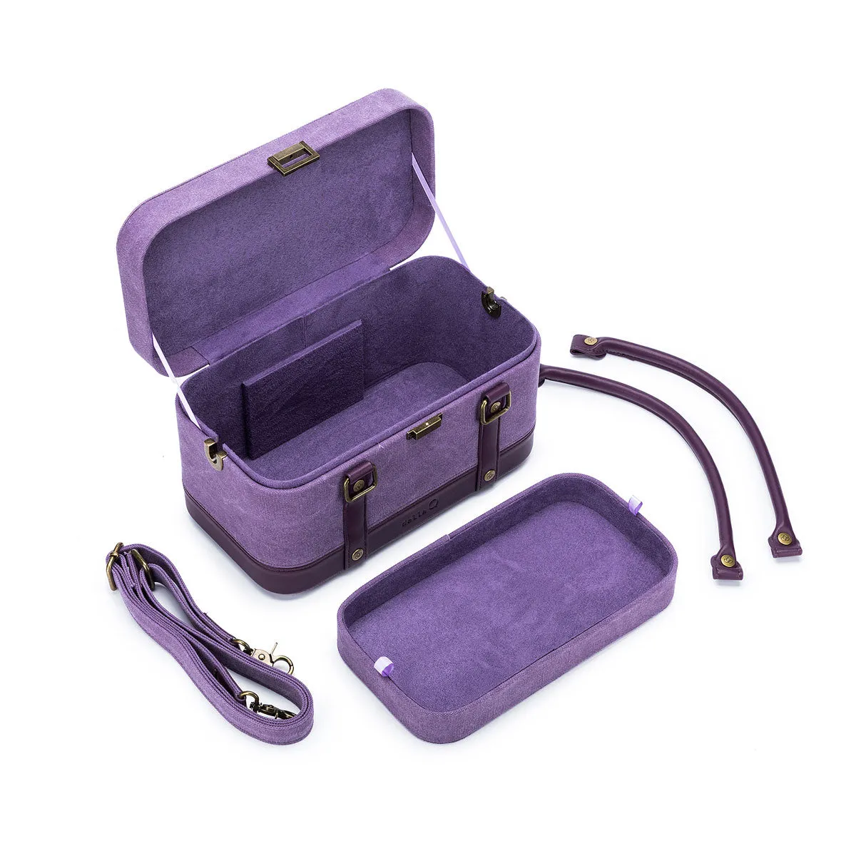 della Q Maker's Train Case - Indigo