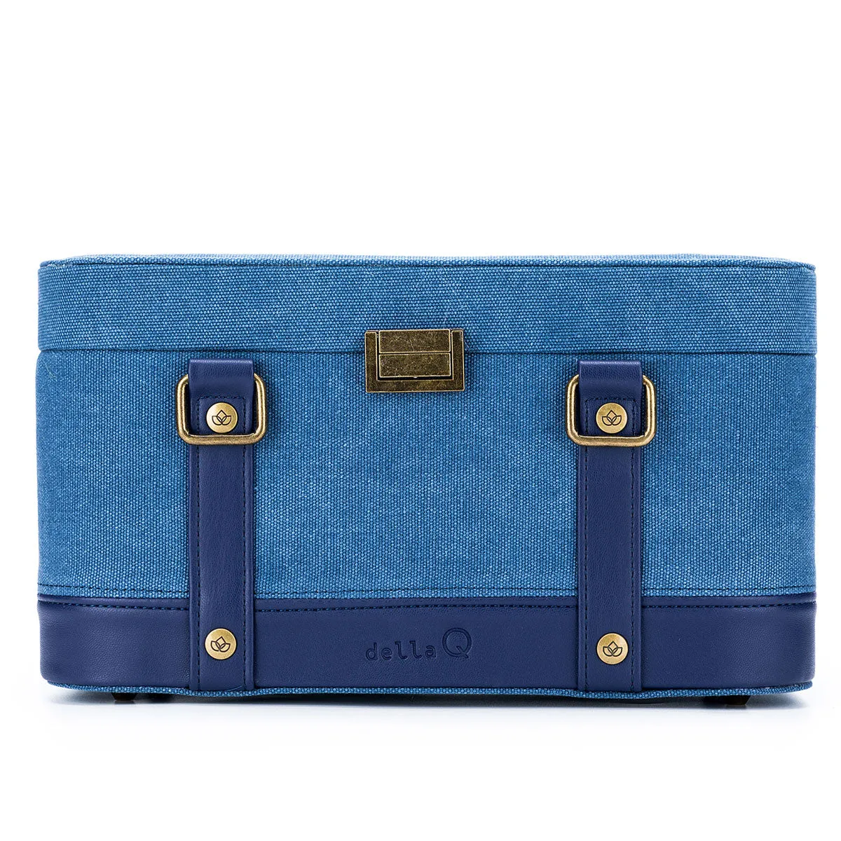 della Q Maker's Train Case - Indigo