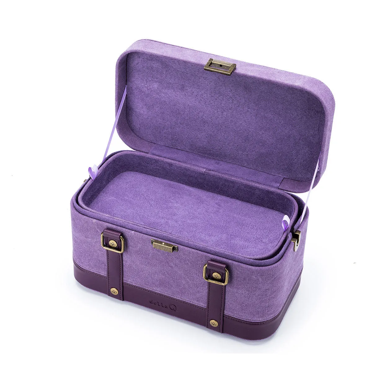 della Q Maker's Train Case - Indigo