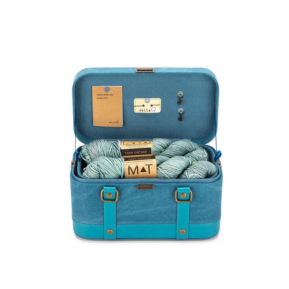 della Q Maker's Train Case - Teal