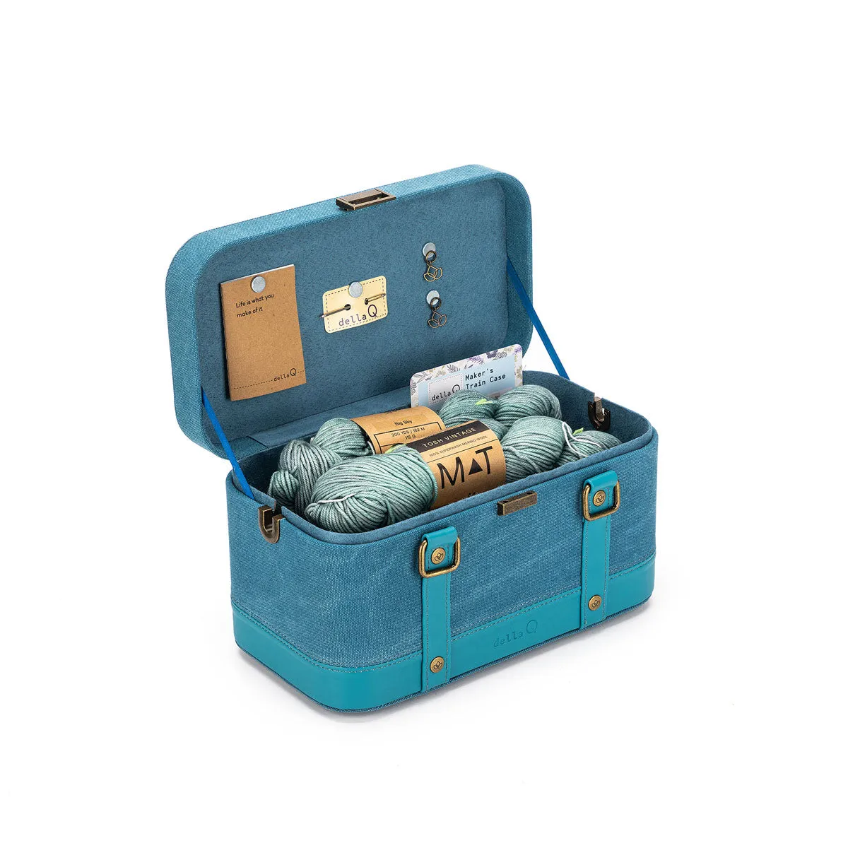 della Q Maker's Train Case - Teal