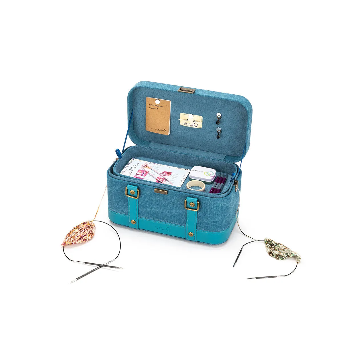 della Q Maker's Train Case - Teal