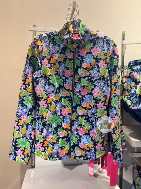 DLR/WDW - Disney x Lilly Pulitzer - Mickey & Minnie Aegean Navy Leona Zip-Up Jacket