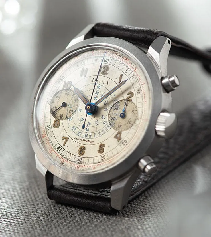 Doxa Multi Scale Steel Spillman Case Chronograph