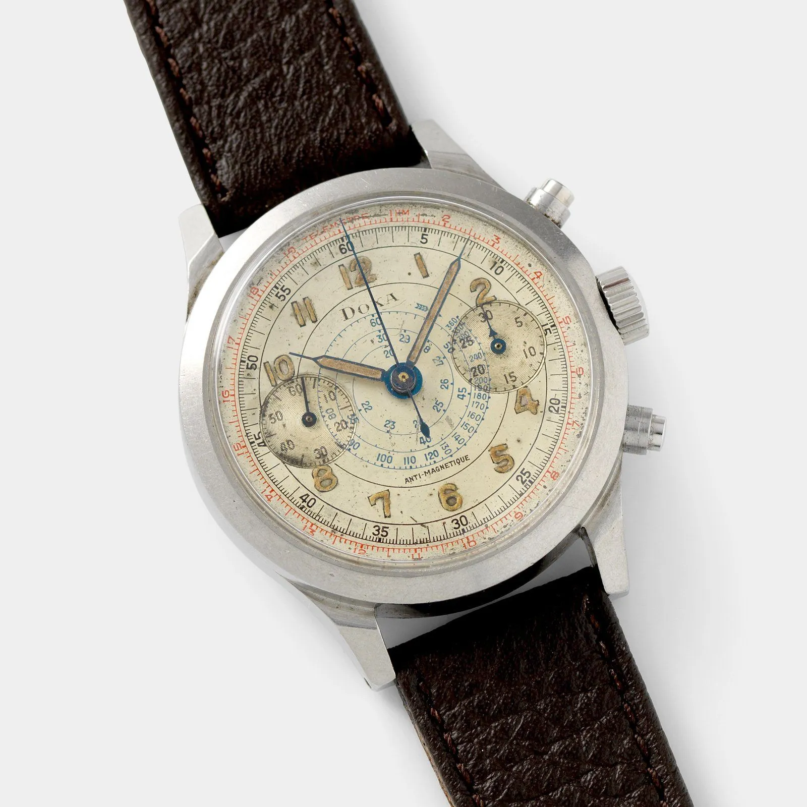 Doxa Multi Scale Steel Spillman Case Chronograph