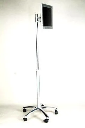 DVC04-BYO Portable Computer Pole Stand - (Pole with caster base alone) - Build Your Own Computer Desk or Medical Pole