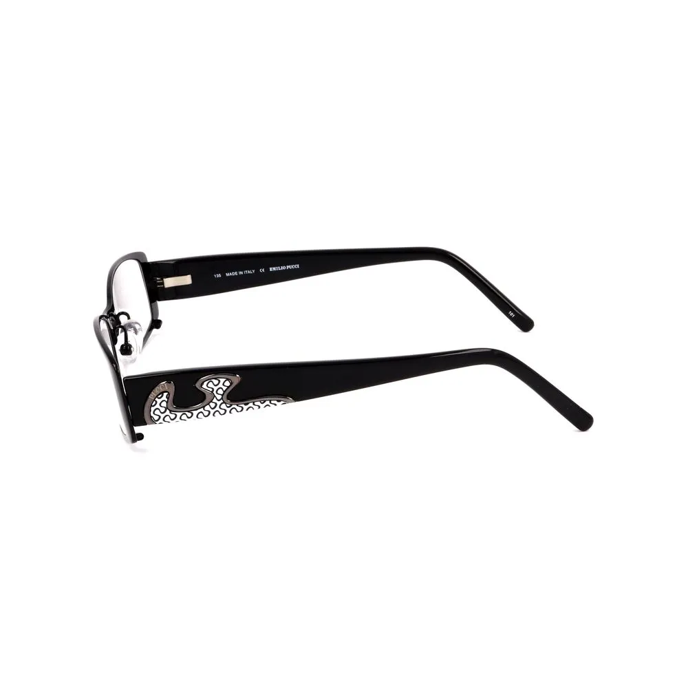 Emilio Pucci Black Metal Frames