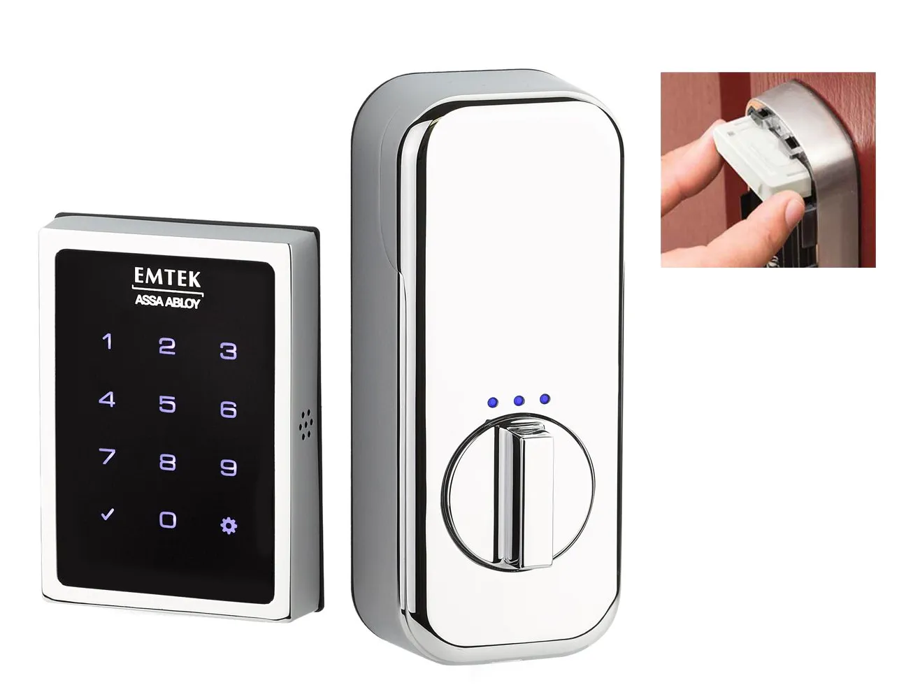 Emtek - Electronic Locksets - EMPowered Motorized Touchscreen Keypad Deadbolt (SMART Connected by Yale Access)