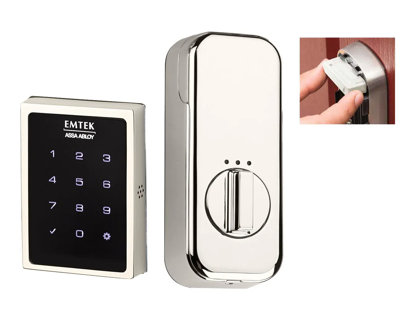 Emtek - Electronic Locksets - EMPowered Motorized Touchscreen Keypad Deadbolt (SMART Connected by Yale Access)