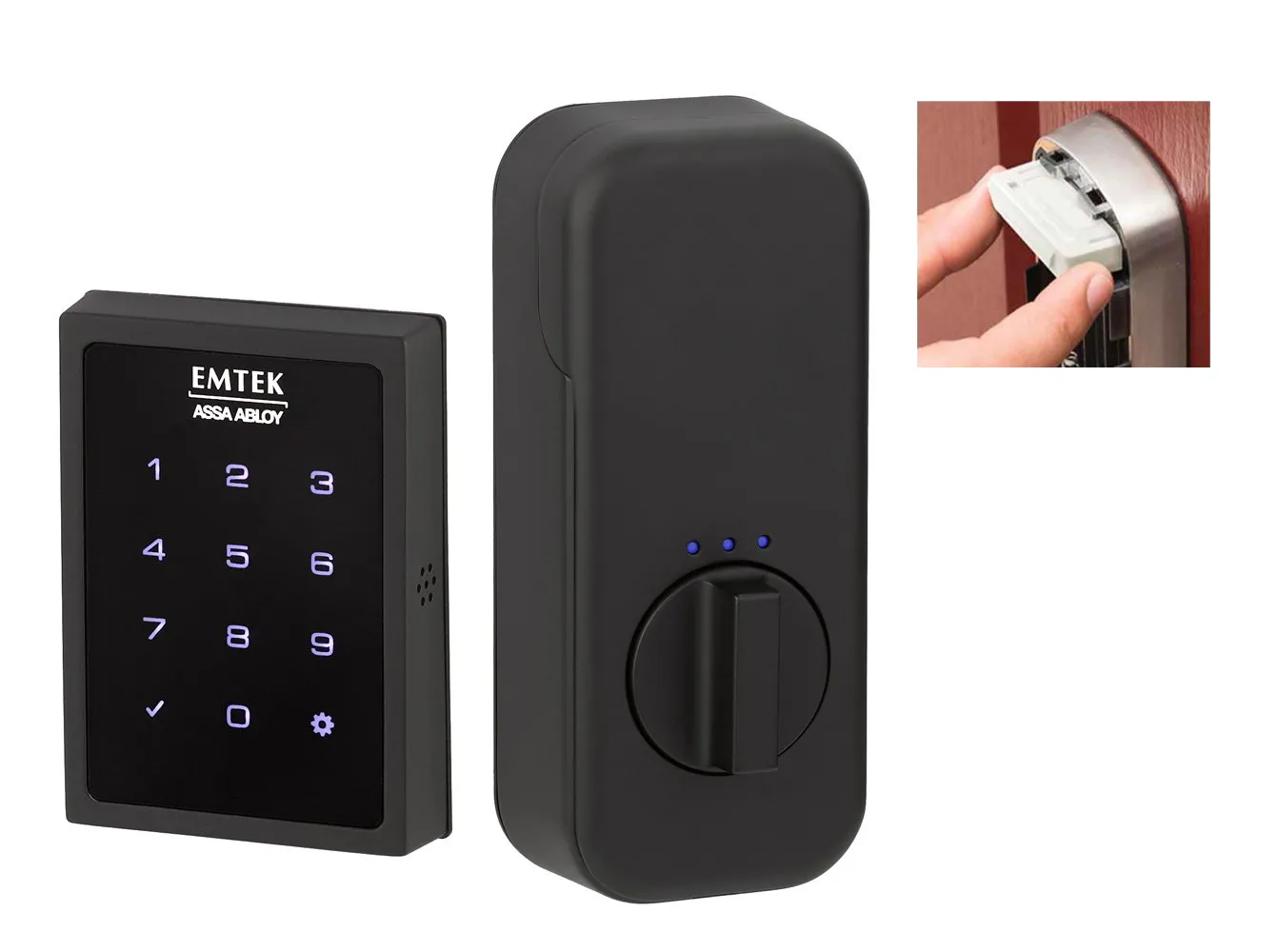 Emtek - Electronic Locksets - EMPowered Motorized Touchscreen Keypad Deadbolt (SMART Connected by Yale Access)