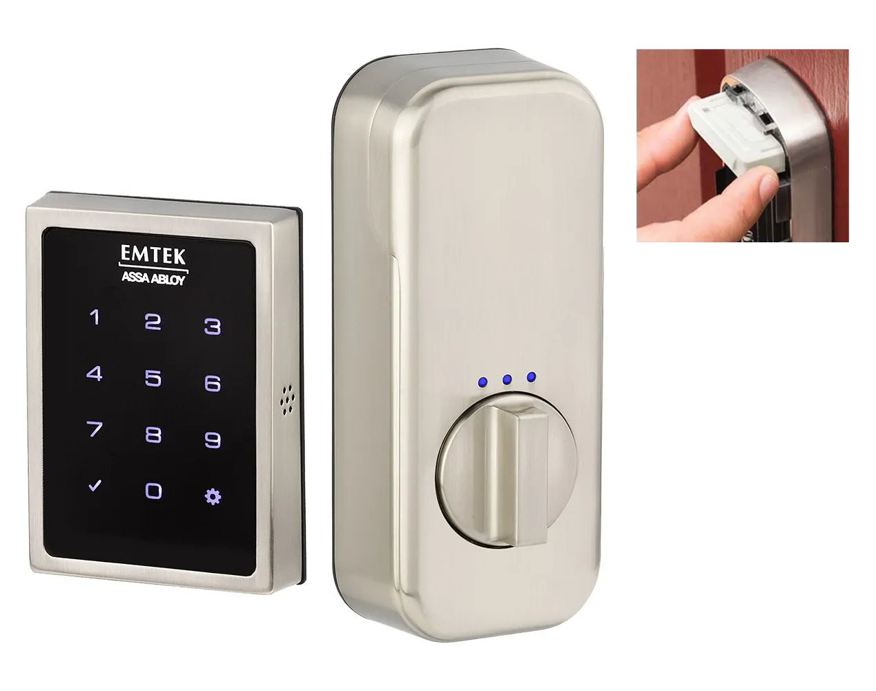 Emtek - Electronic Locksets - EMPowered Motorized Touchscreen Keypad Deadbolt (SMART Connected by Yale Access)