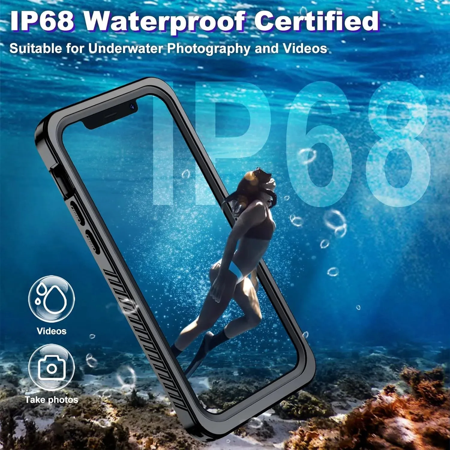 Entronix Waterproof Case for Apple iPhone 11 Case, Full Body Shockproof with Built In Screen Protector, Heavy Duty Cover