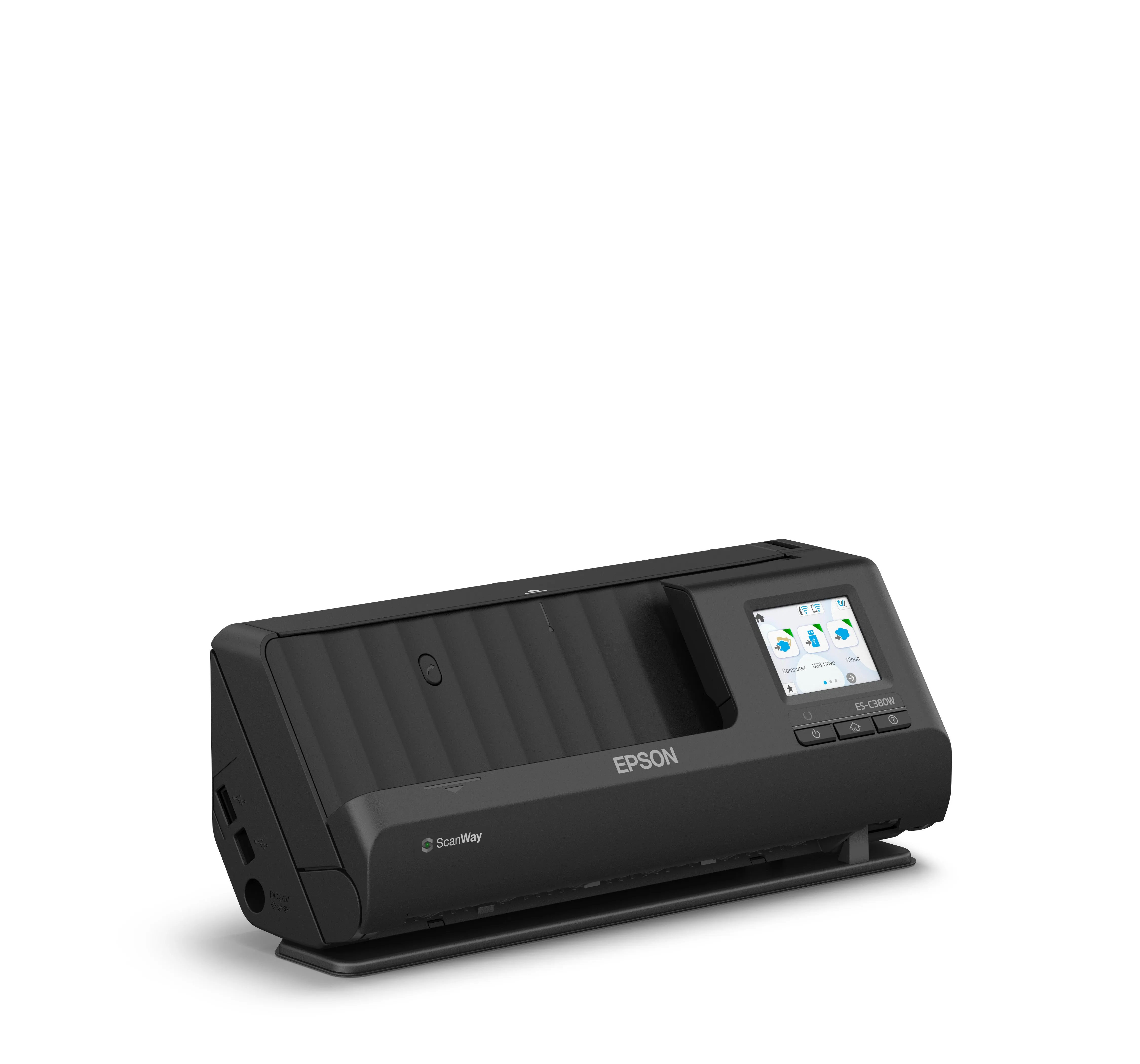 Epson Es-C380w - Sheetfed Scanner - Duplex - A4/Legal - 600 Dpi X 600 Dpi - Adf (20 Sheets) - Up To 3500 Scans Per Day -