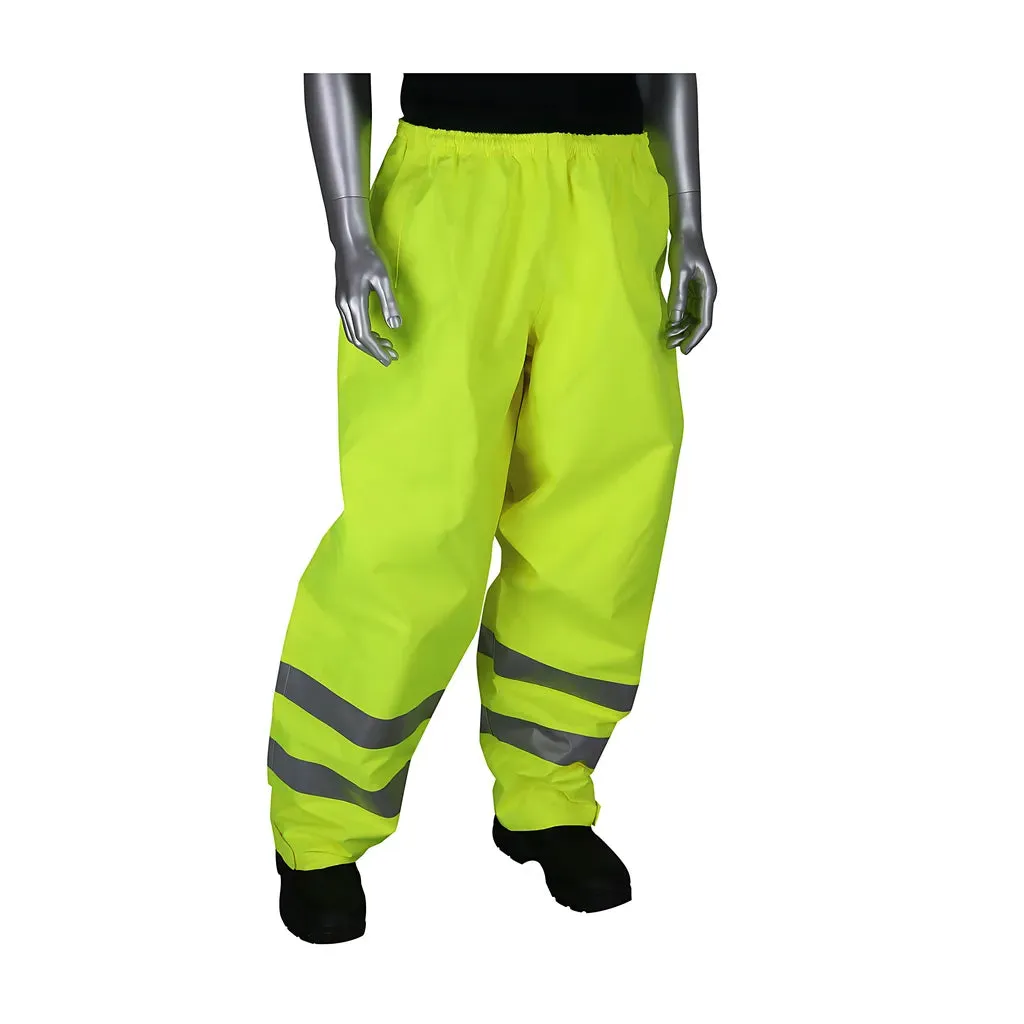 Falcon 353-2002-LY/XL ANSI Class E Heavy Duty Waterproof Breathable Pants