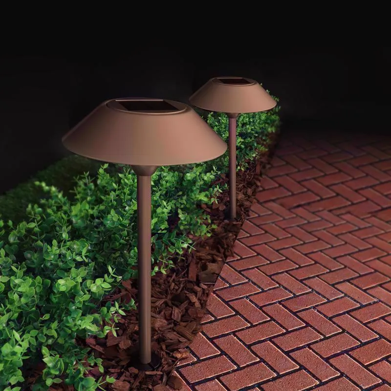 Feit OneSync Bronze Solar Powered 40 W LED Pathway Light 2 pk