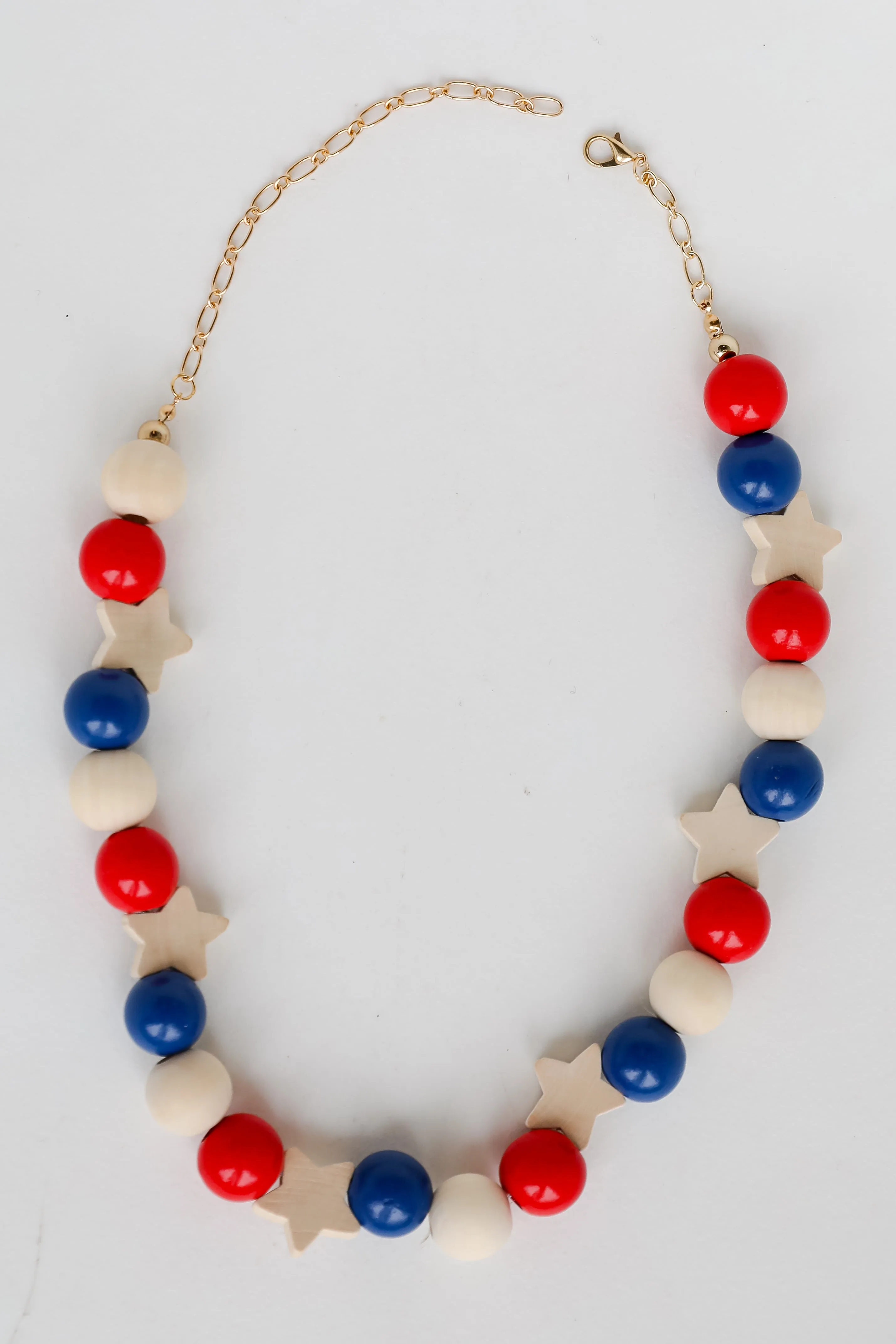 FINAL SALE - Hailey Wooden Star Beaded Necklace