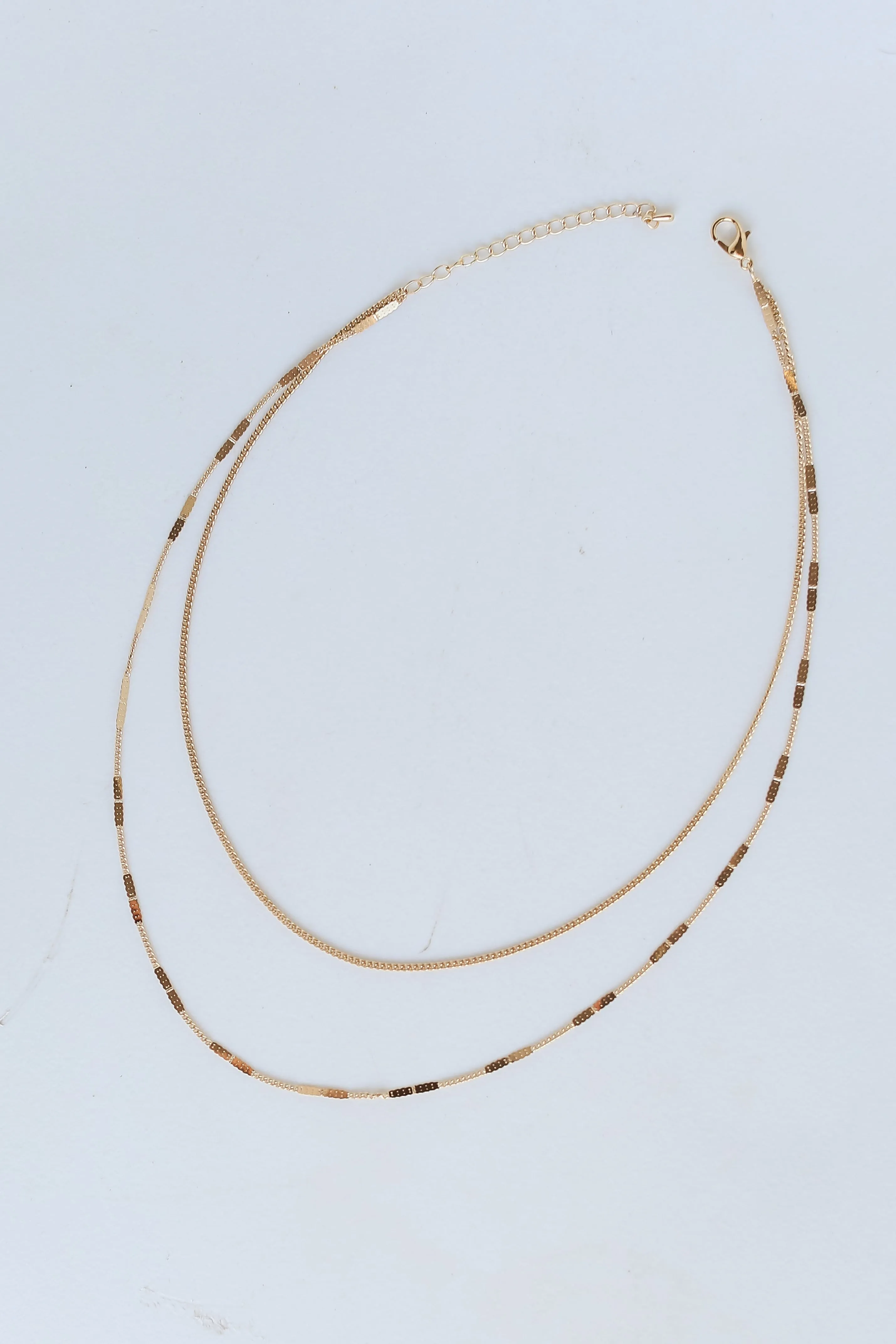 FINAL SALE - Nina Gold Layered Chain Necklace