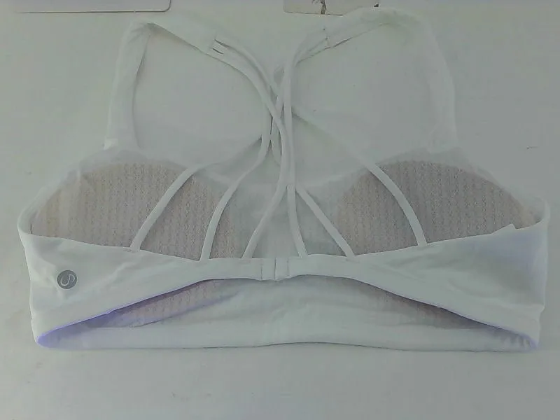 Floerns Criss Cross Back White Bra Medium