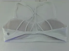 Floerns Criss Cross Back White Bra Medium