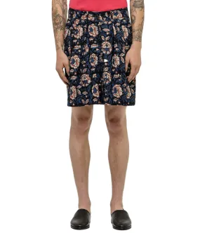 Floral Block Bridge Shorts