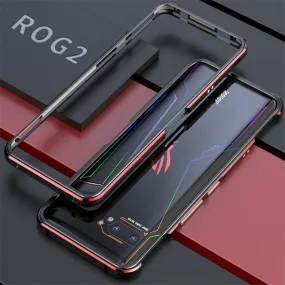 For ASUS ROG 2 ROG2 Case Metal Frame Double Color Aluminum Bumper Protect Cover for ASUS ROG Phone II Case