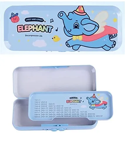 Fun Cartoon Printed Metal Pencil Case