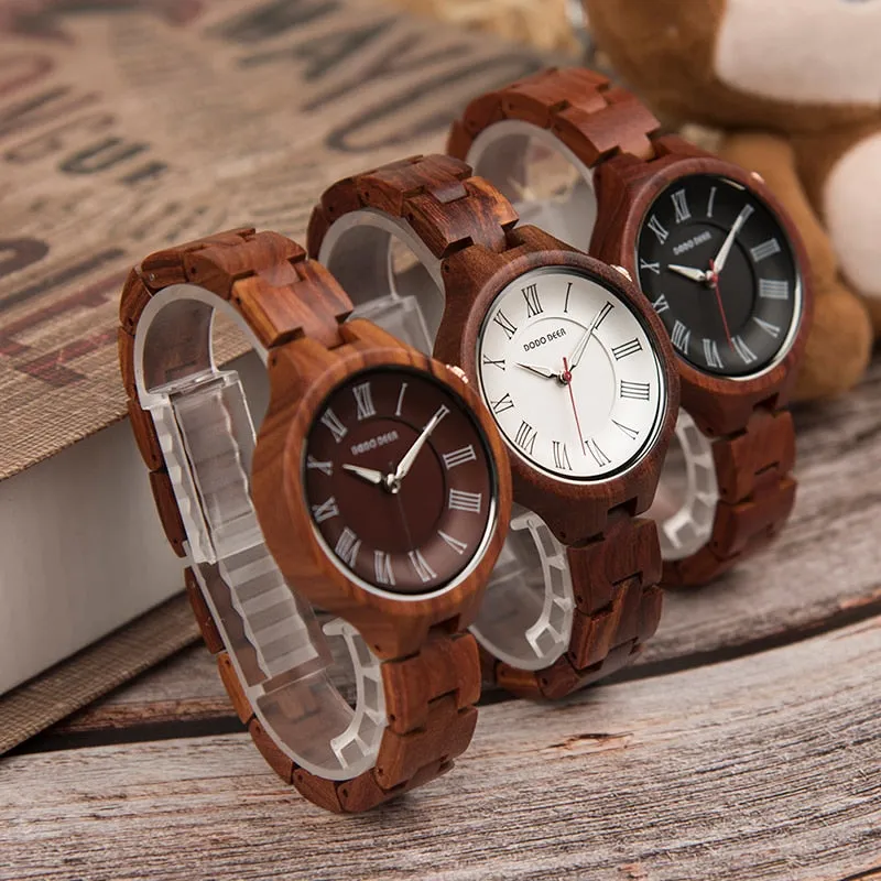 Funki Buys | Watches | Women's Wood Quartz Wristwatches