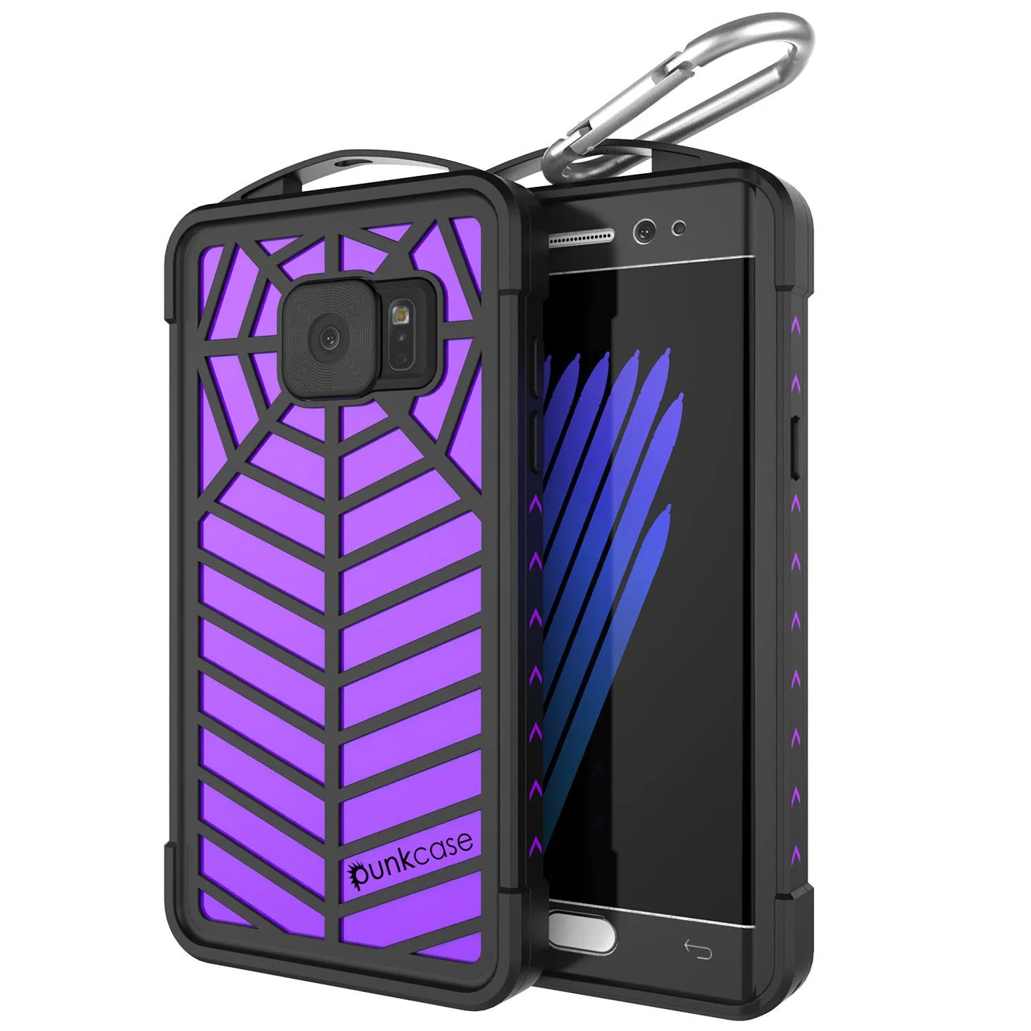 Galaxy Note 7 Waterproof Case, Punkcase WEBSTER Series, Purple | Heavy Duty Armor Cover