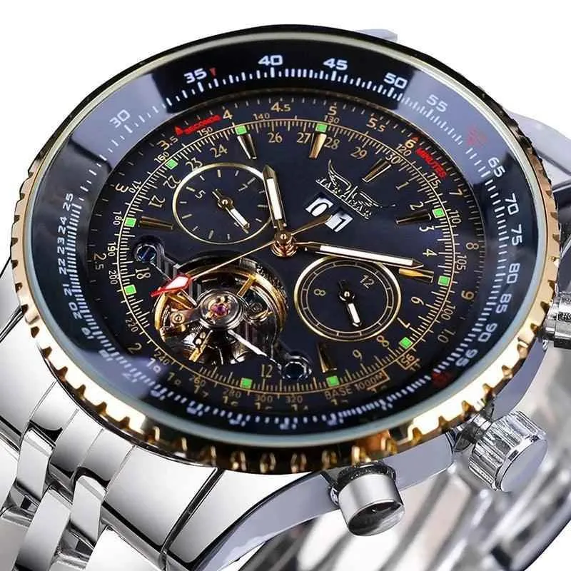 GMT976 Men's Simple Watch - Flying Series - Stainless Steel Automatic Wristwatch