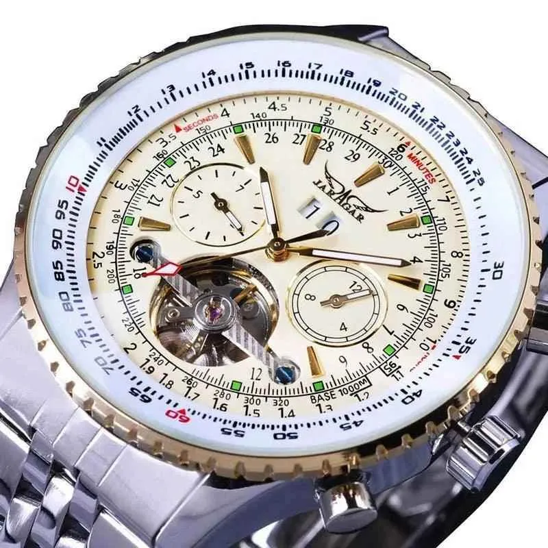 GMT976 Men's Simple Watch - Flying Series - Stainless Steel Automatic Wristwatch