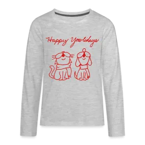 Happy Yowlidays Kids' Premium Long Sleeve T-Shirt