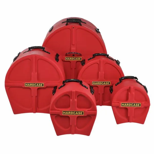 Hardcase HPFUSION2R 5 Piece Fusion2 Drum Case Set (Red)