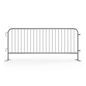 Heavy Duty Interlocking Steel Barricade, Hot Dipped Galvanized, 8.5 Ft. - Angry Bull Barricades