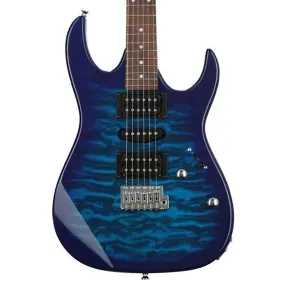 Ibanez GRX70QA Translucent Blue Burst Electric Guitar