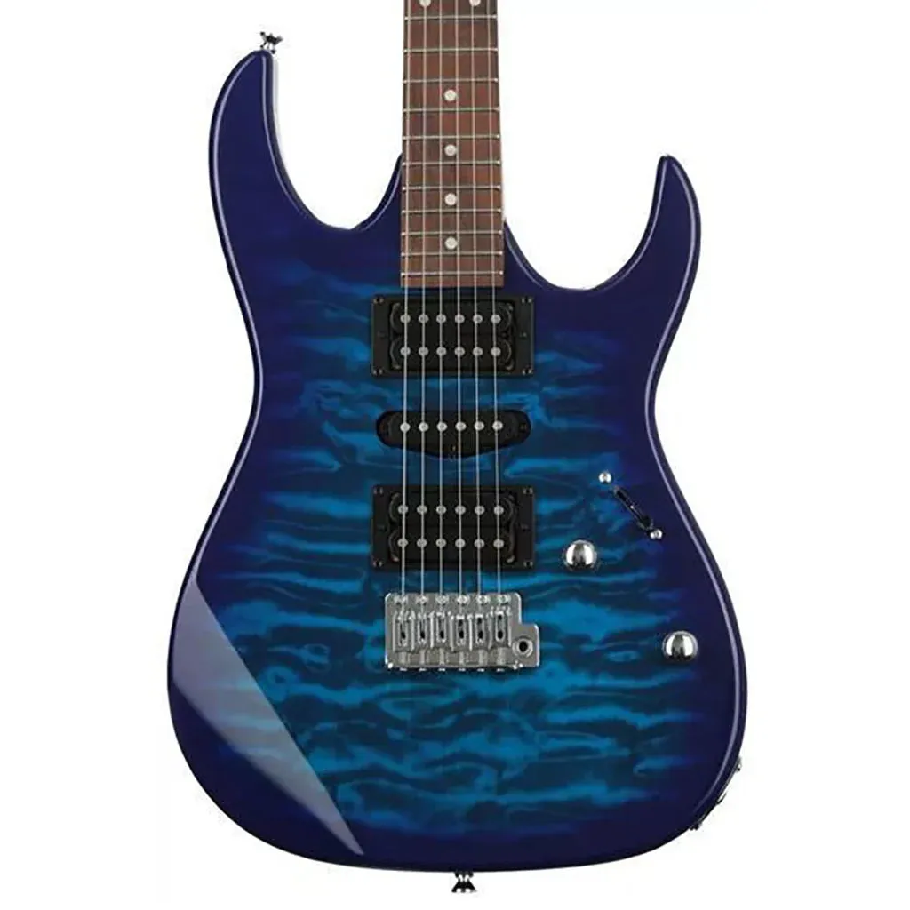 Ibanez GRX70QA Translucent Blue Burst Electric Guitar