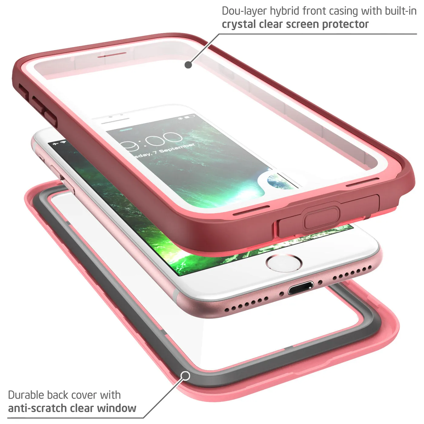 iPhone 7 WaterProof Case - Pink