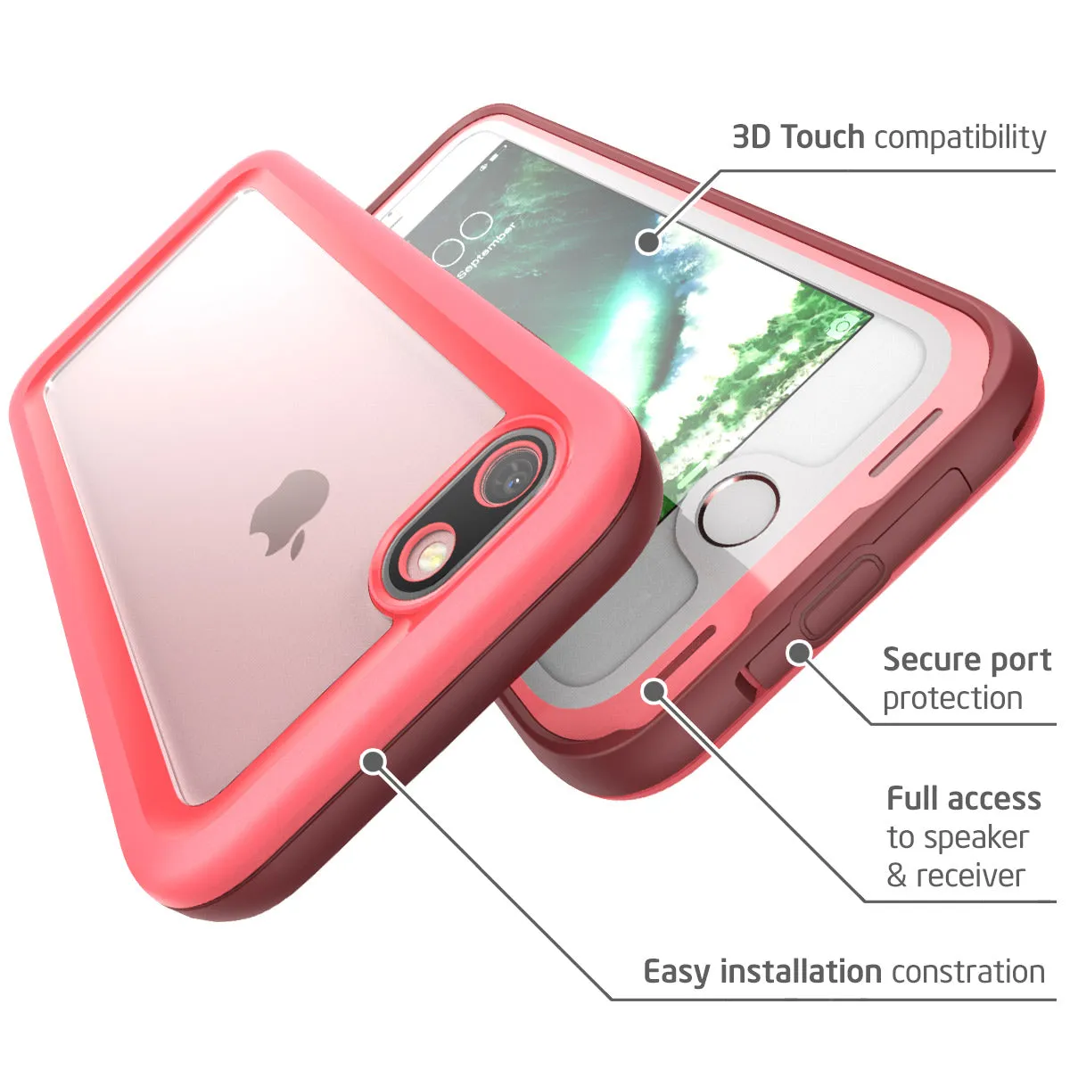 iPhone 7 WaterProof Case - Pink