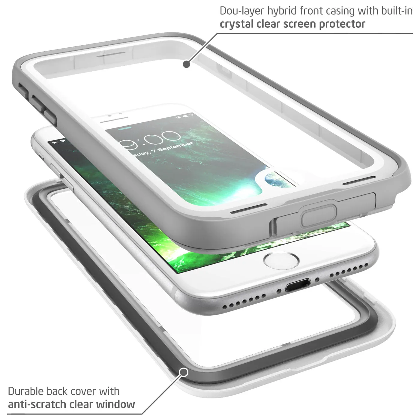 iPhone 7 WaterProof Case - White