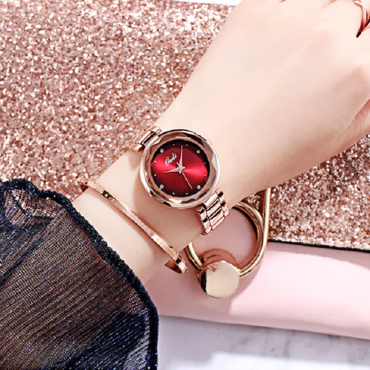 Irregular Mirror Ultra-thin Strap Women's Watch