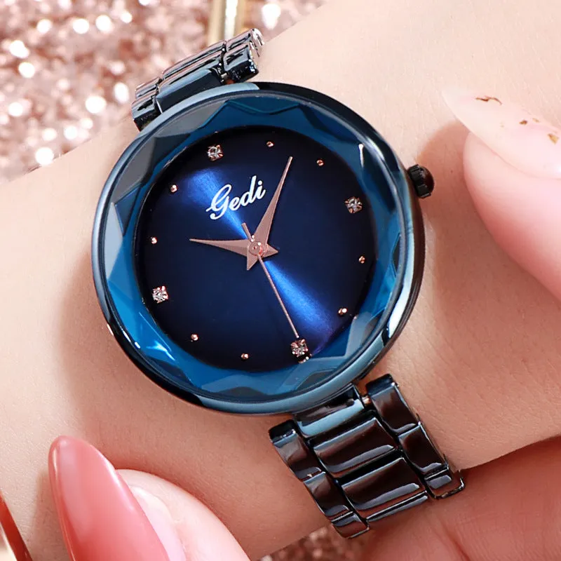 Irregular Mirror Ultra-thin Strap Women's Watch