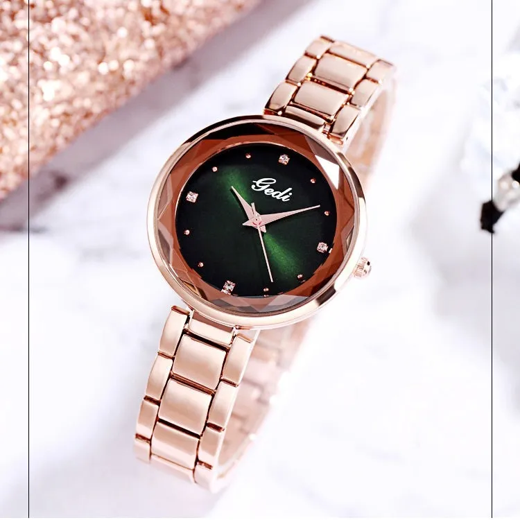 Irregular Mirror Ultra-thin Strap Women's Watch